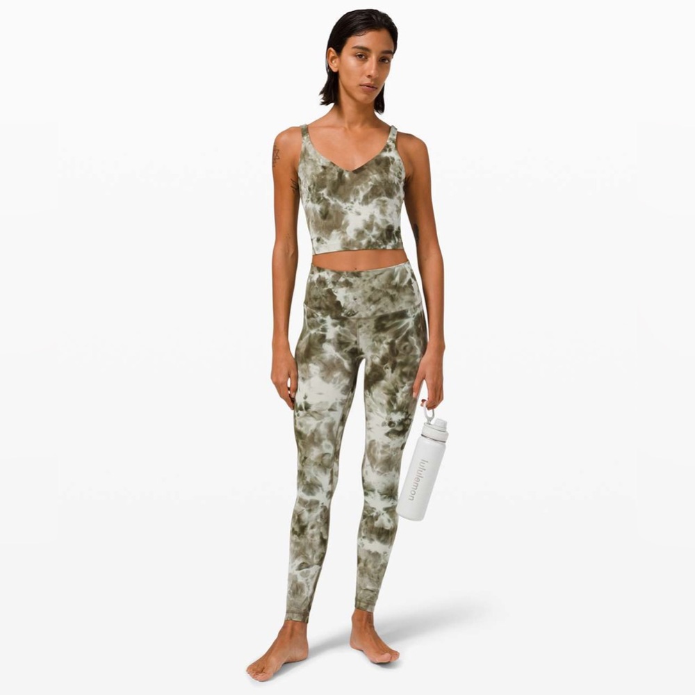 Lululemon Align Pant 28" 
Diamond Dye Light Sage Army Green Dark Olive